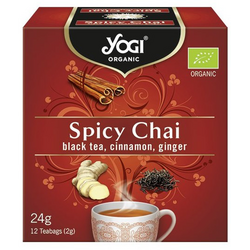 Ceai Negru Spicy cu Scortisoara si Ghimbir Ecologic/Bio 12dz YOGI TEA