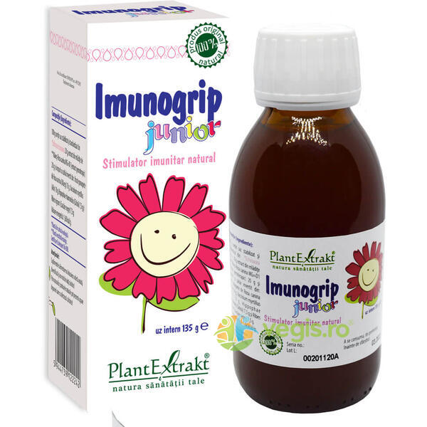 Imunogrip Junior 135ml, PLANTEXTRAKT, Produse Imunitate Copii, 1, Vegis.ro
