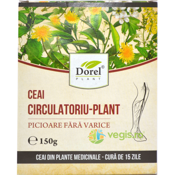 Ceai Circulatoriu-Plant 150g, DOREL PLANT, Ceaiuri vrac, 1, Vegis.ro