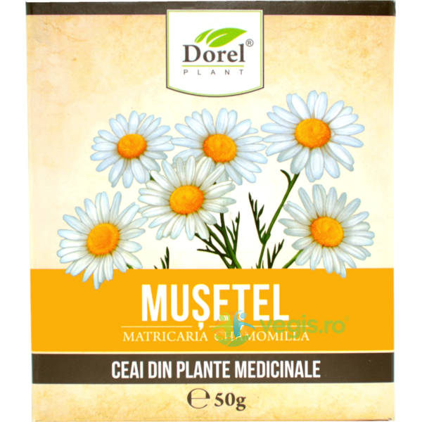 Ceai de Musetel 50g, DOREL PLANT, Ceaiuri vrac, 1, Vegis.ro