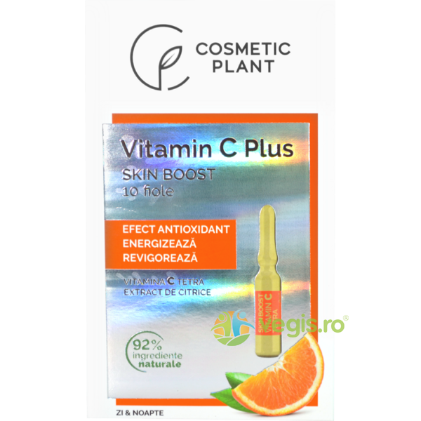 Fiole Skin Boost cu Vitamina C Tetra 10 fiole x 2ml, COSMETIC PLANT, Cosmetice ten, 2, Vegis.ro