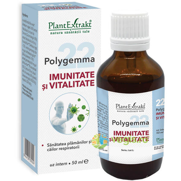Polygemma 22 (Imunitate si Vitalitate) 50ml, PLANTEXTRAKT, Gemoderivate, 1, Vegis.ro