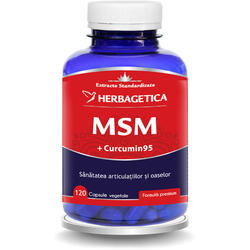 MSM + Curcumin 95 120cps HERBAGETICA