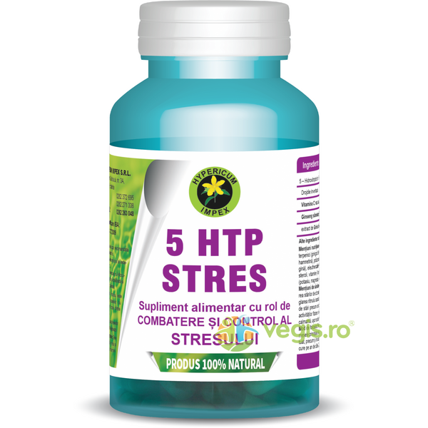 5 HTP Stres 60cps, HYPERICUM, Capsule, Comprimate, 1, Vegis.ro
