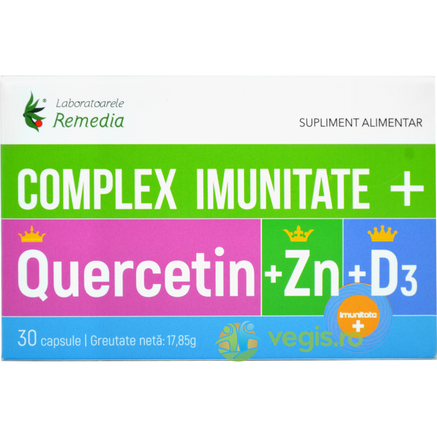 Complex Imunitate + Quercetin + ZN + D3 30cps