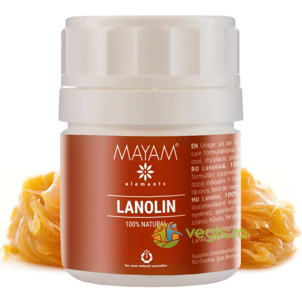Lanolina 40g, MAYAM, Ingrediente Cosmetice Naturale, 1, Vegis.ro