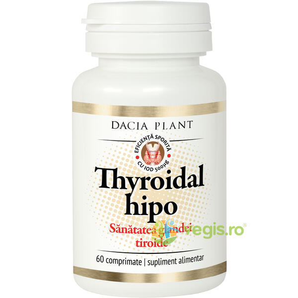 Thyroidal Hipo (Tiroida) 60Cpr, DACIA PLANT, Capsule, Comprimate, 1, Vegis.ro