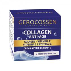 Crema Antirid de Noapte Collagen cu Vitamina E si Vitamina C Lipozomala 50ml GEROCOSSEN