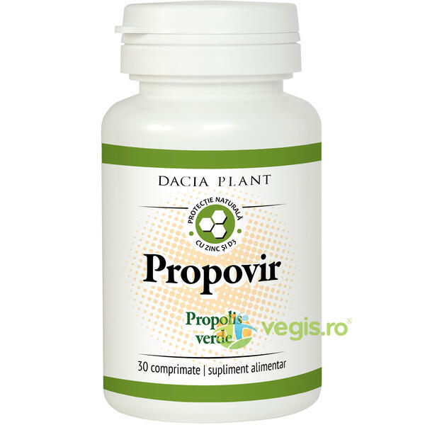 Propovir (Propolis Verde) 30Cpr, DACIA PLANT, Capsule, Comprimate, 1, Vegis.ro
