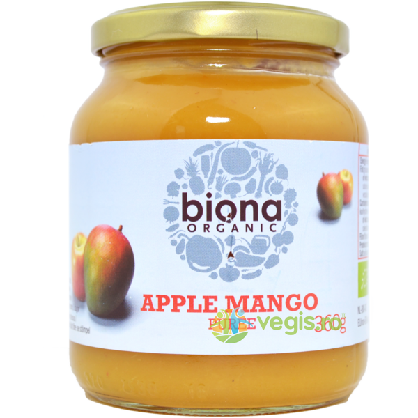 Piure de Mere si Mango Ecologic/Bio 360g, BIONA, Alimente BIO/ECO, 1, Vegis.ro