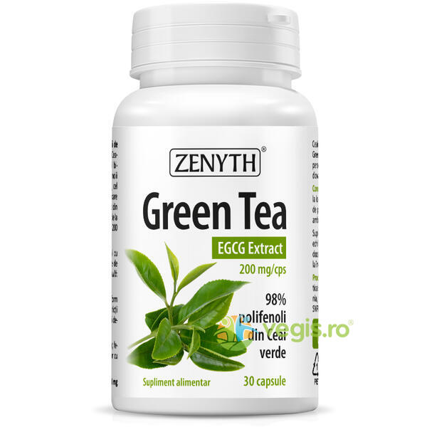 Green Tea 30cps, ZENYTH PHARMA, Capsule, Comprimate, 1, Vegis.ro