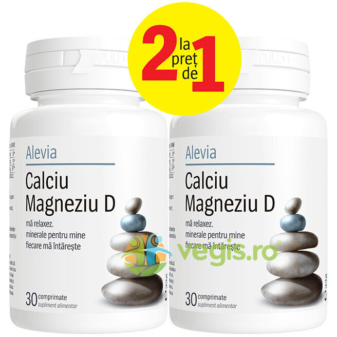 Pachet Calciu Magneziu Vitamina D 30cpr+30cpr