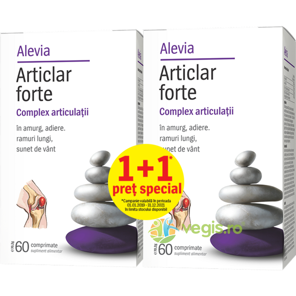 Pachet Articlar Forte Complex Articulatii 60cpr+60cpr, ALEVIA, Pachete Suplimente, 1, Vegis.ro
