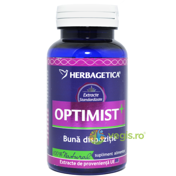 Optimist+ 60cps, HERBAGETICA, Capsule, Comprimate, 1, Vegis.ro