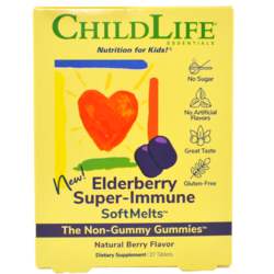 Elderberry Super-Immune SoftMelts 27 tab. masticabile Secom, CHILD LIFE ESSENTIALS