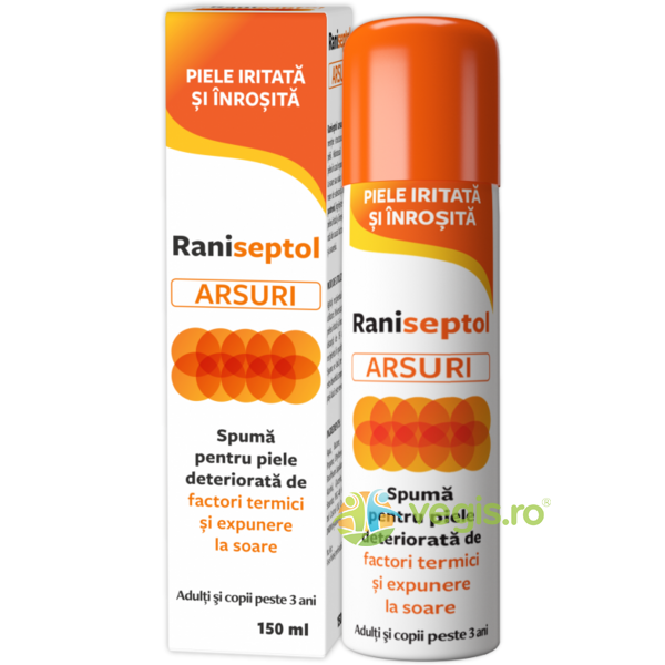 Raniseptol pentru Arsuri Spuma Spray 150ml, ZDROVIT, Unguente, Geluri Naturale, 1, Vegis.ro