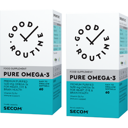Pachet Pure Omega-3 60cps moi+60cps moi Secom, GOOD ROUTINE