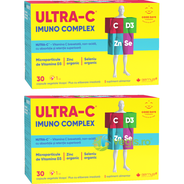 Ultra C Imuno Complex 30cps Pachet 1+1-50%, BIOPOL, Capsule, Comprimate, 2, Vegis.ro