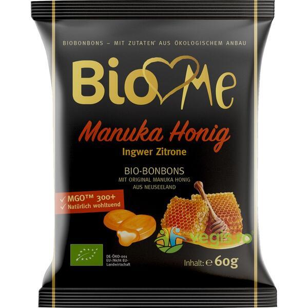 Bomboane cu Miere de Manuka si Ghimbir Ecologice/Bio 60g, BIO LOVES ME, Bomboane cu miere, 1, Vegis.ro