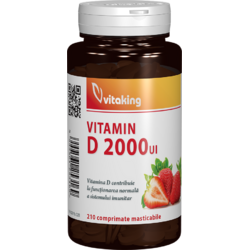 Vitamina D3 2000 I.U 210tb masticabile VITAKING
