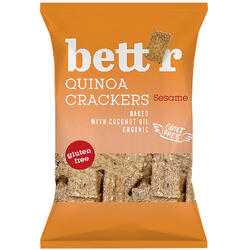 Crackers cu Quinoa si Susan fara Gluten Ecologici/Bio 100g BETTR