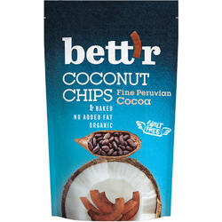 Chips-uri de Cocos cu Cacao fara Gluten Ecologice/Bio 70g BETTR