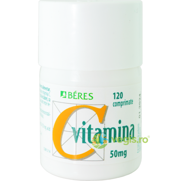 Vitamina C 50mg 120cpr, BERES, Vitamina C, 1, Vegis.ro