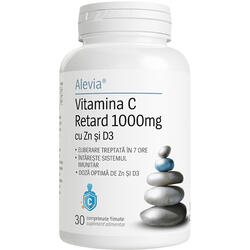Vitamina C Retard 1000mg cu Zn si D3 30cpr ALEVIA