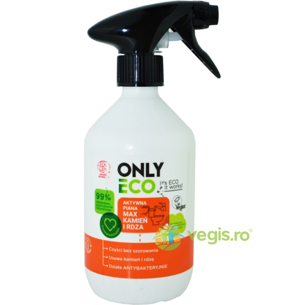 Solutie Spray pentru Curatare Piatra si Rugina Ecologica/Bio 500ml, ONLY ECO, Produse de Curatenie Casa, 1, Vegis.ro