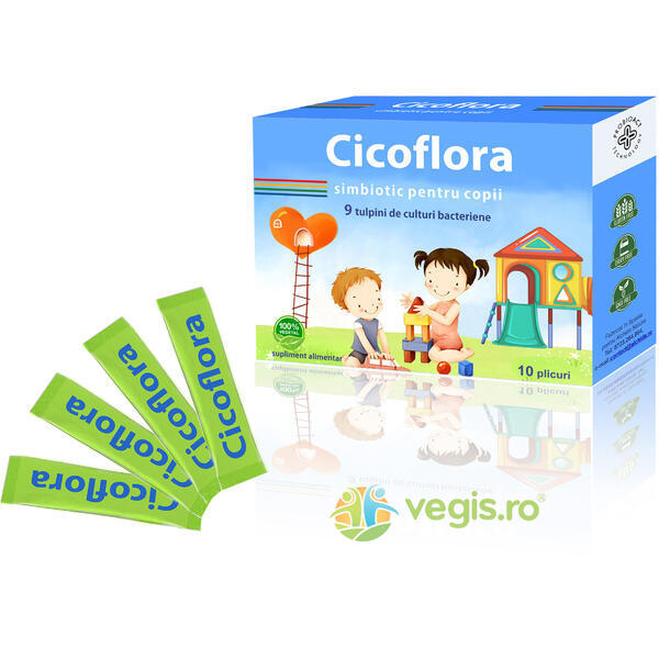 Cicoflora Simbiotic pentru Copii 10plicuri, ALCHIDA, Suplimente pentru copii, 1, Vegis.ro
