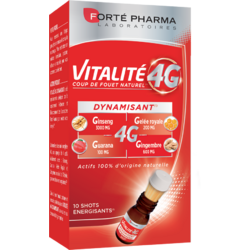 Vitalite 4G Dynmaisant 10 shot-uri energizante FORTEPHARMA