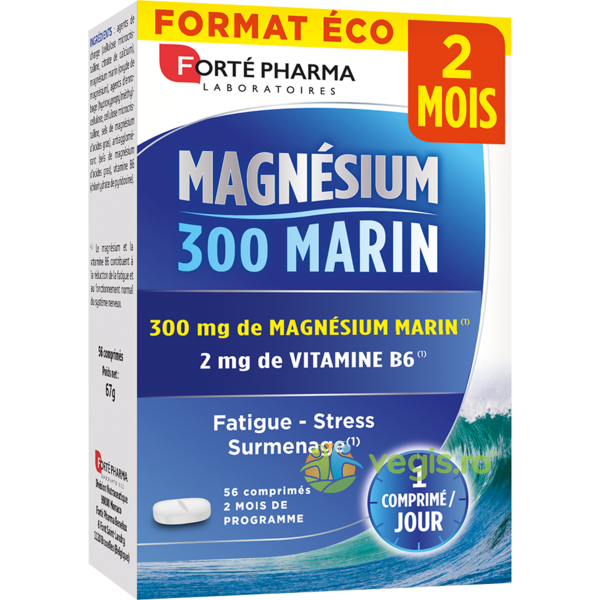 Magnesium 300 Marin 56cpr, FORTEPHARMA, Capsule, Comprimate, 1, Vegis.ro