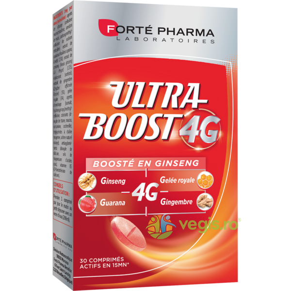 Ultra Boost 4G pentru Energie si Vitalitate 30cpr, FORTEPHARMA, Capsule, Comprimate, 1, Vegis.ro