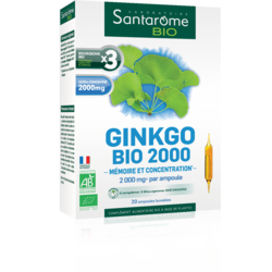 Ginkgo 2000  Ecologic/Bio 20fiole SANTAROME