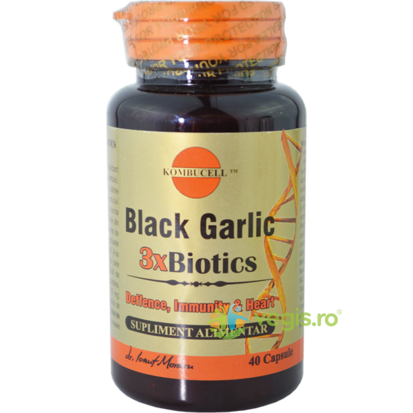 Usturoi Negru (Black Garlic) 3XBiotice 40cps, MEDICA, Capsule, Comprimate, 1, Vegis.ro