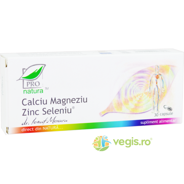 Calciu Magneziu Zinc Seleniu 30cps, MEDICA, Capsule, Comprimate, 1, Vegis.ro