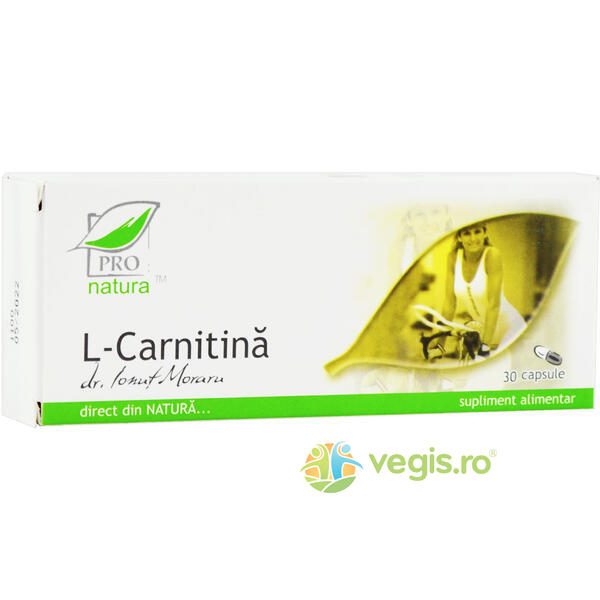 L- Carnitina 30cps, MEDICA, Capsule, Comprimate, 1, Vegis.ro