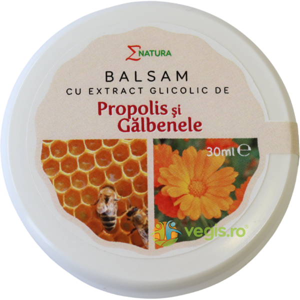 Balsam cu Extract Glicolic de Propolis si Galbenele 30ml, ENATURA, Unguente, Geluri Naturale, 1, Vegis.ro