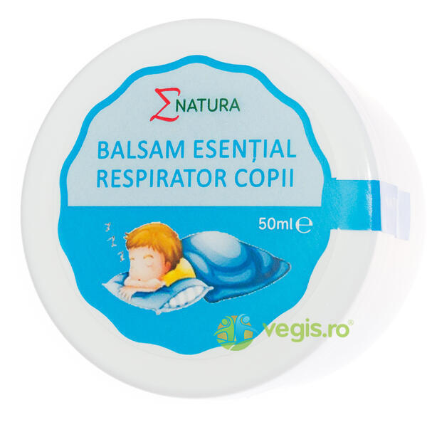Balsam Esential Respirator cu Unt de Shea (copii) 50ml, ENATURA, Produse pentru Copii, 1, Vegis.ro