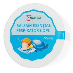 Balsam Esential Respirator cu Unt de Shea (copii) 50ml ENATURA