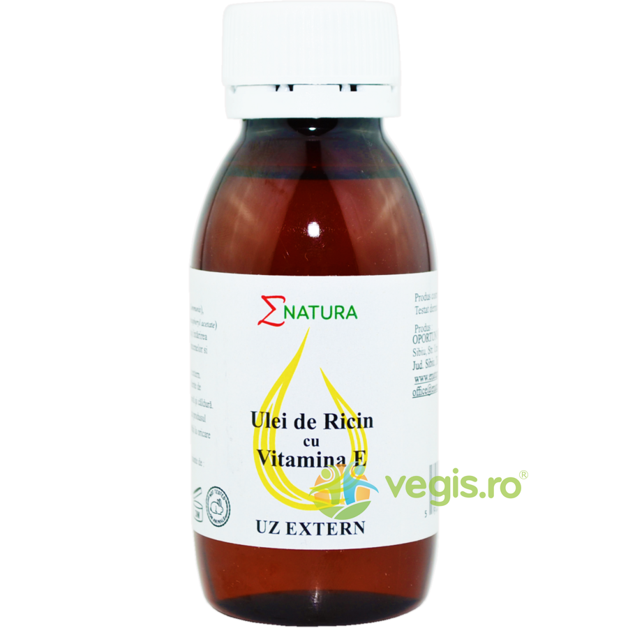 Ulei de Ricin cu Vitamina E pentru Regenerarea Parului si Unghiilor (Uz Extern) 100ml