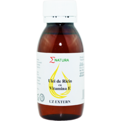 Ulei de Ricin cu Vitamina E pentru Regenerarea Parului si Unghiilor  (Uz Extern) 100ml ENATURA