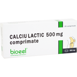 Calciu Lactic 500mg 20cpr BIOEEL