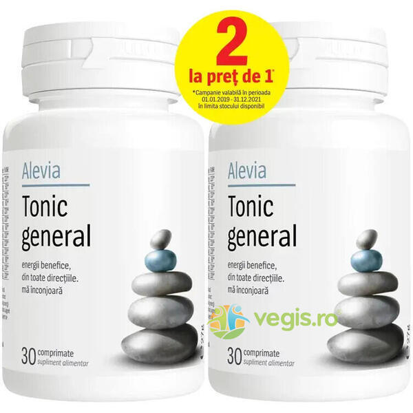 Pachet Tonic General 30cpr+30cpr, ALEVIA, Vitamine, Minerale & Multivitamine, 1, Vegis.ro