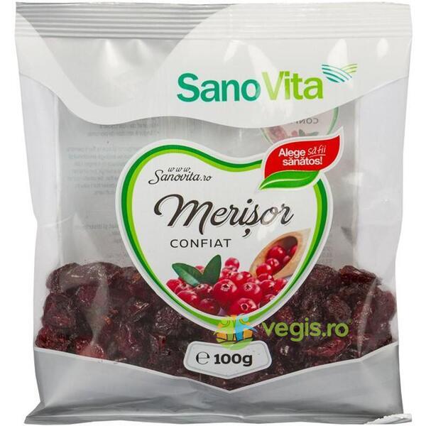 Merisor confiat 100g, SANOVITA, Fructe uscate, 1, Vegis.ro