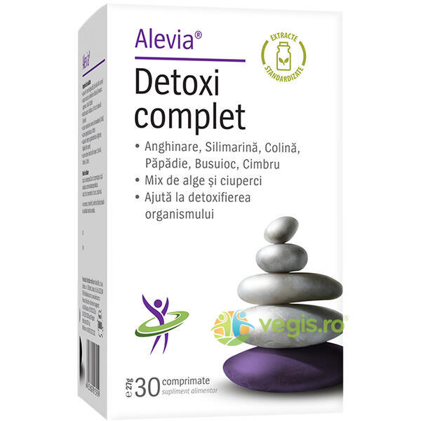 Detoxi Complet 30cpr, ALEVIA, Capsule, Comprimate, 1, Vegis.ro