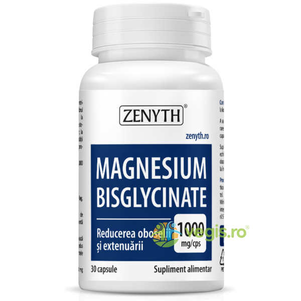 Magnesium Bisglycinate 30cps, ZENYTH PHARMA, Vitamine, Minerale & Multivitamine, 1, Vegis.ro