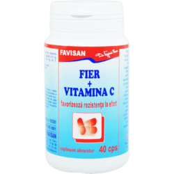 Fier + Vitamina C 40cps FAVISAN