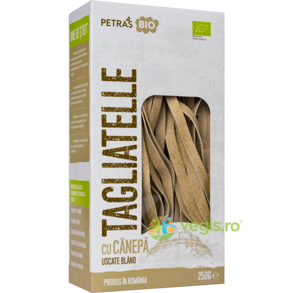 Tagliatelle cu Canepa Ecologice/Bio 250g, PETRAS BIO, Paste, 1, Vegis.ro