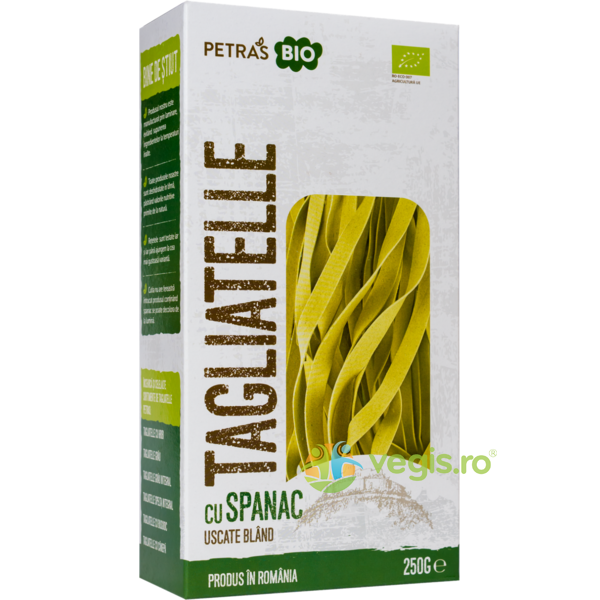 Tagliatelle cu Spanac Ecologice/Bio 250g, PETRAS BIO, Paste, 1, Vegis.ro